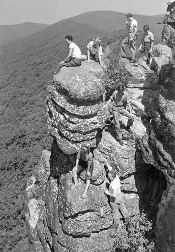 A. Aubrey Bodine's 'Mountain Club of Maryland' Captures 1946 Climbing Expedition