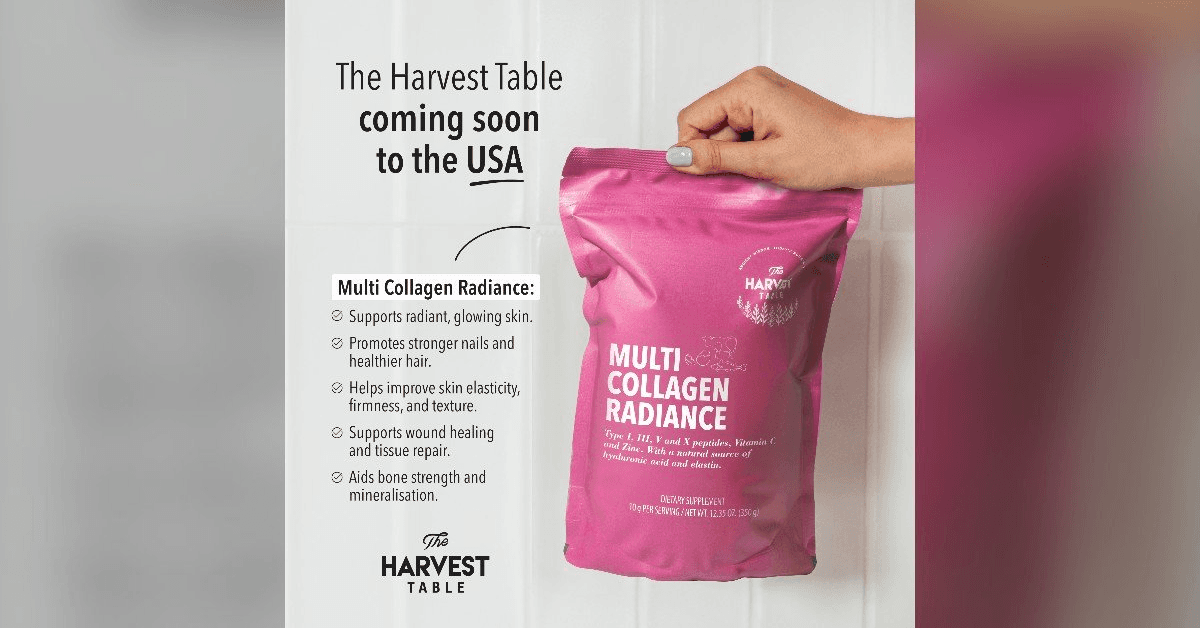 The Harvest Table Prepares for U.S. Launch with Whole-Food, Clean-Label Collagen Products