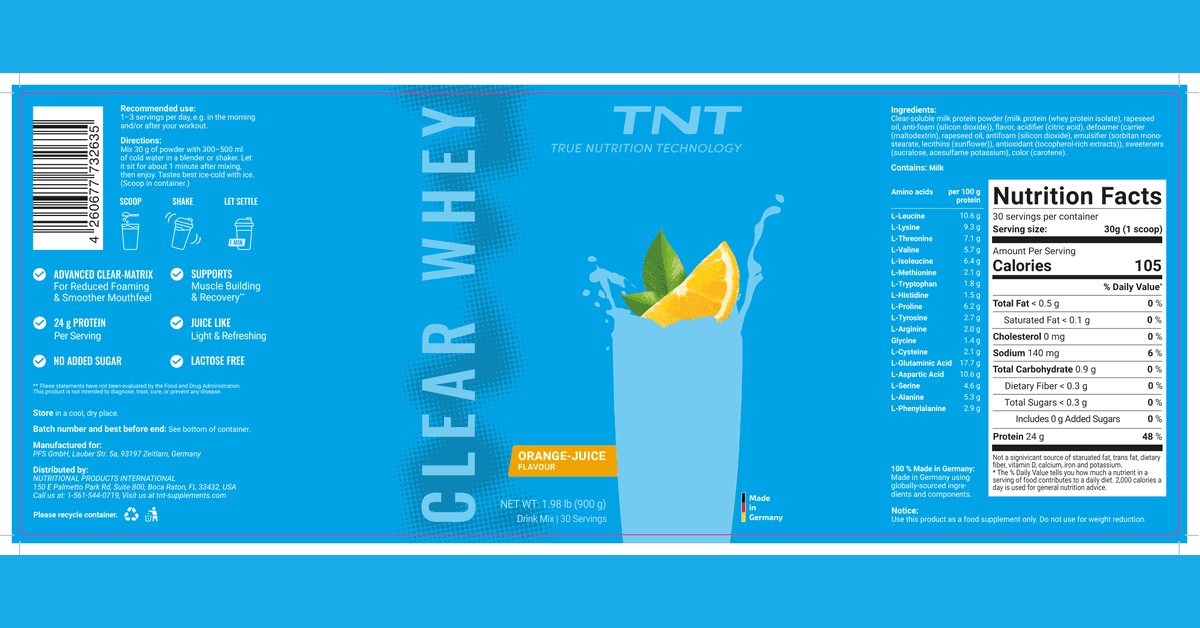 TNT Highlights CLEAR WHEY as a Light, Refreshing Protein Option for Athletes and Everyday Wellness