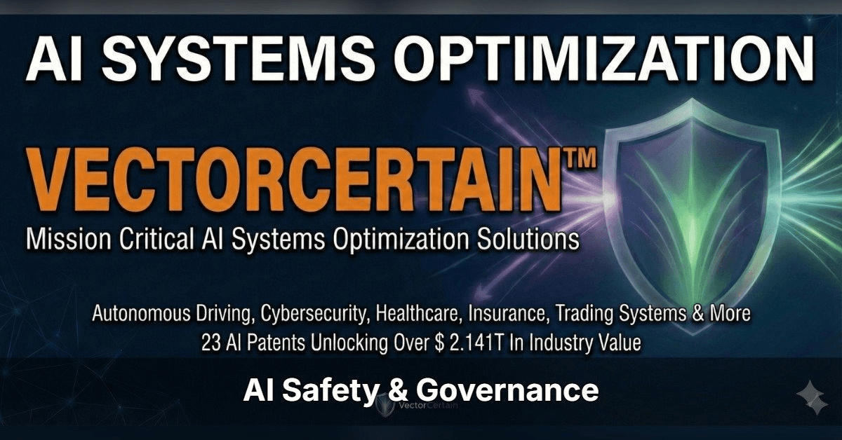 Study Confirms VectorCertain's Thesis: AI Agents Cannot Govern Themselves