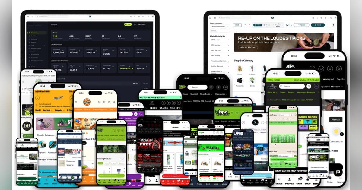 Buddy Cannabis Ecommerce Platform Reaches 300 Storefronts, Extends POSaBIT Pay Online