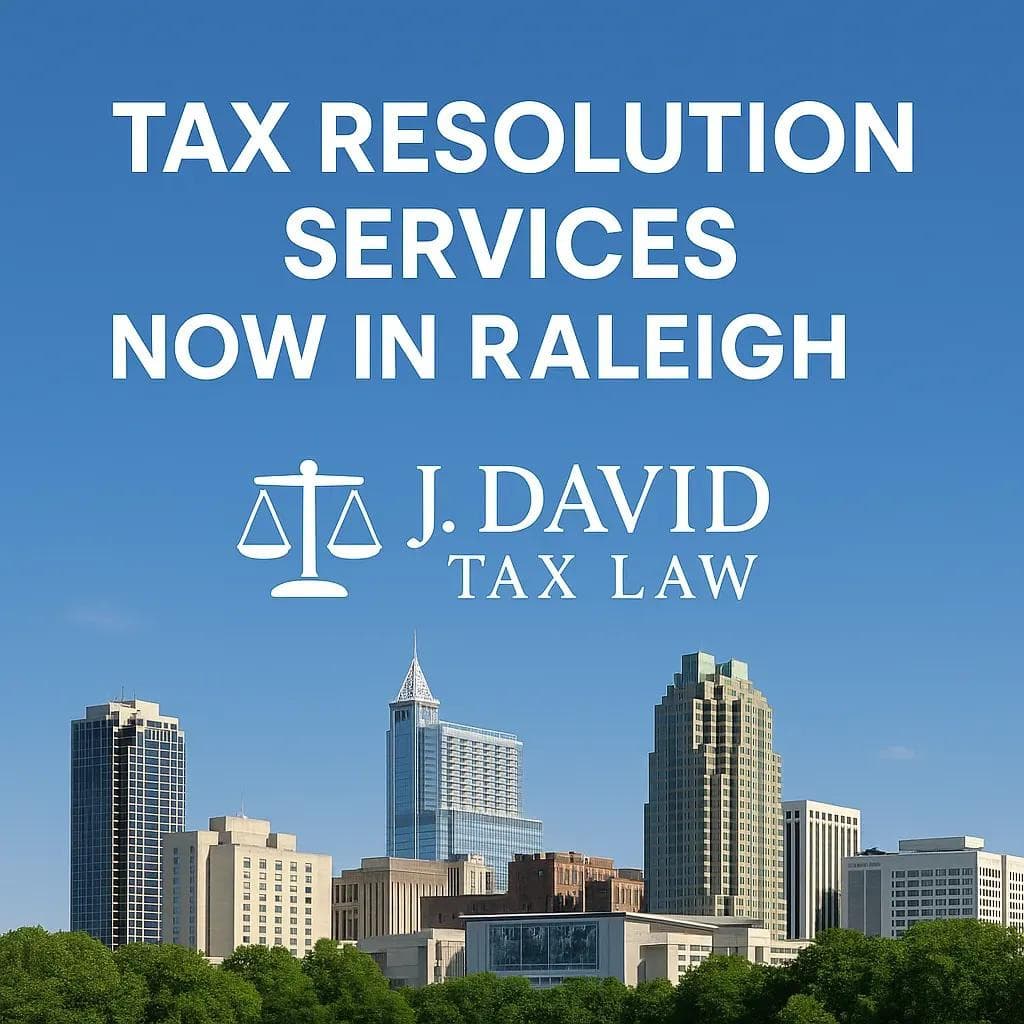 Raleigh Tax Lawyers Offer Comprehensive Tax Debt Resolution Services