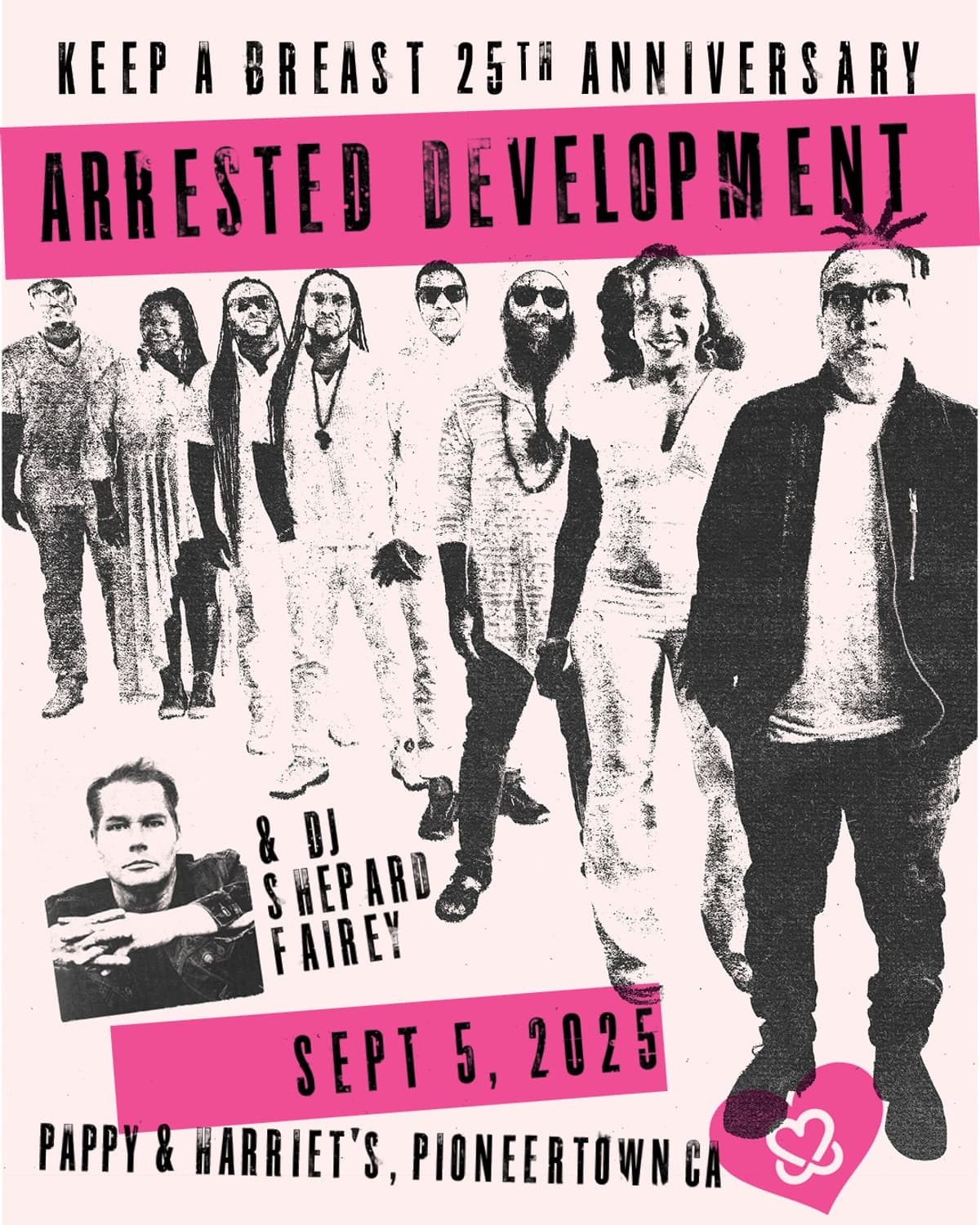 Keep A Breast Foundation Marks 25 Years with Benefit Concert Featuring Arrested Development and Shepard Fairey