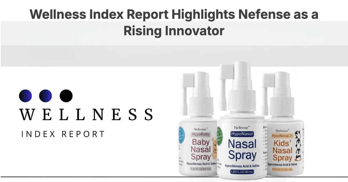 Nefense Recognized as a Leader in Nasal Health Innovation by Wellness Index Report