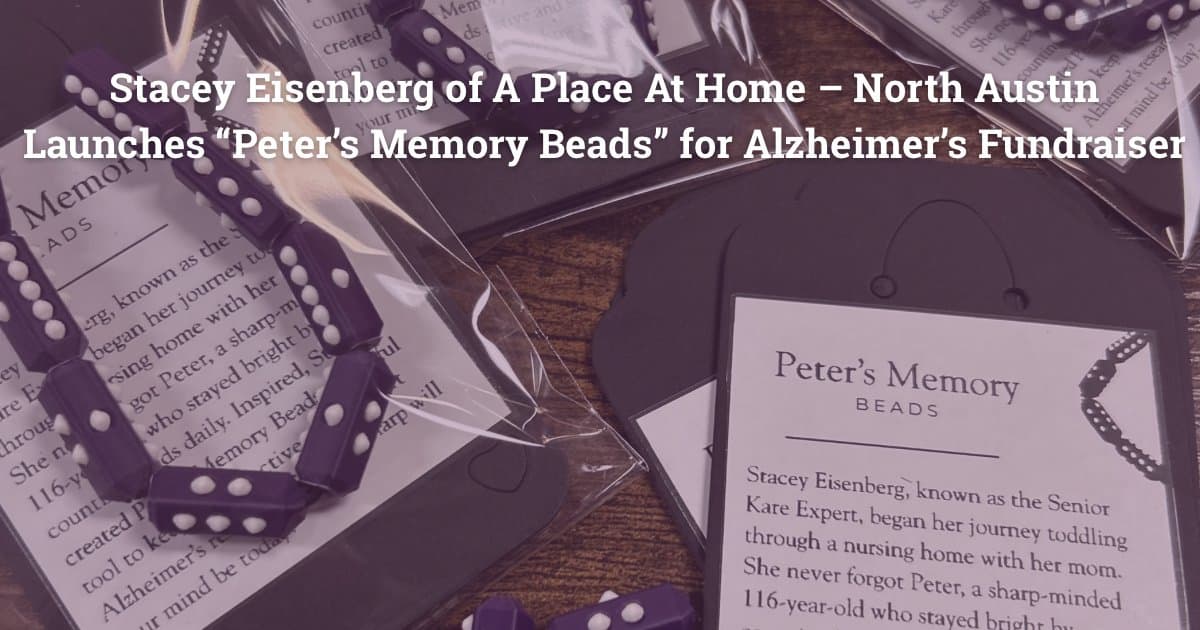 Stacey Eisenberg's Peter's Memory Beads Launch to Support Alzheimer's Research