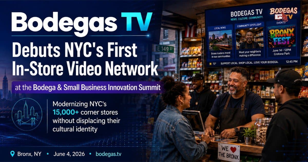 Bodegas TV Launches NYC's First In-Store Video Network, Aiming to Modernize Bodegas Without Displacing Culture