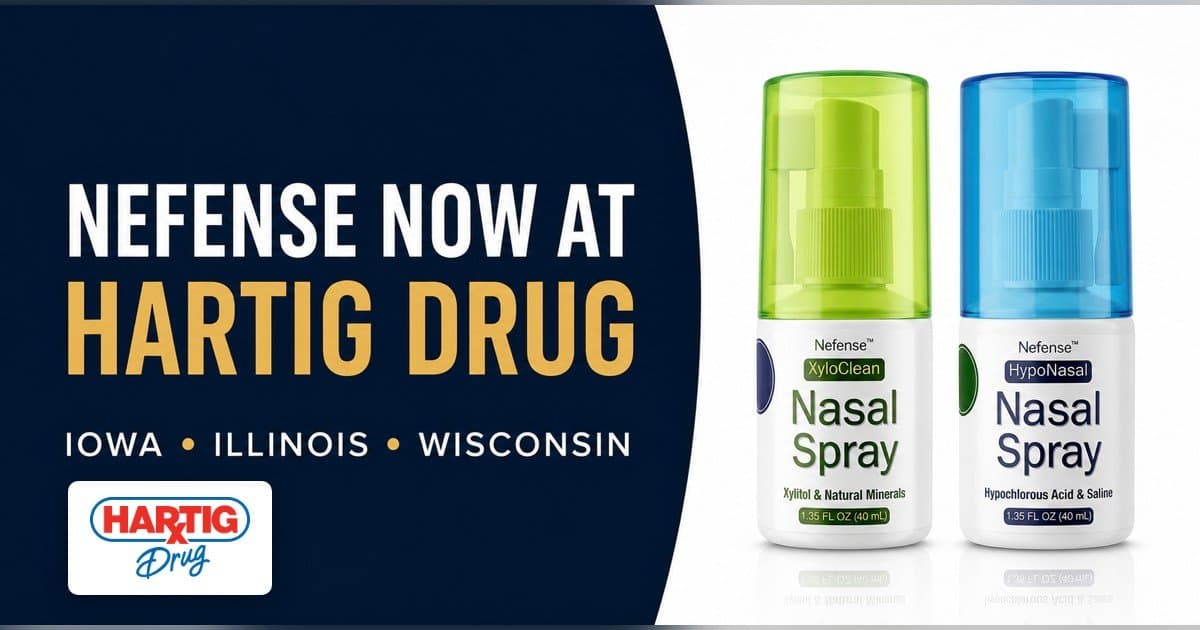 Hartig Drug Adds Nefense Nasal Care Family to Local Stores
