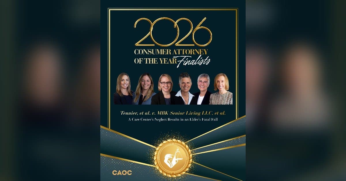 Six Stebner Gertler & Guadagni Attorneys Named Finalists for Prestigious CAOC Consumer Attorney of the Year Award