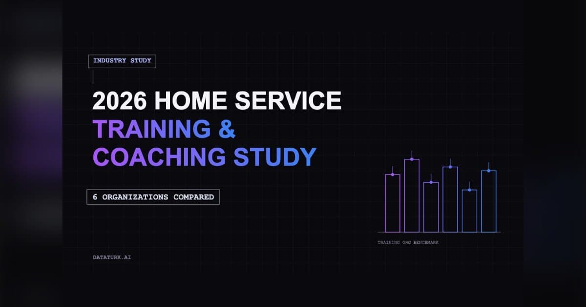 DataTurk.ai Study Reveals Trade-Offs in Home Service Training Providers