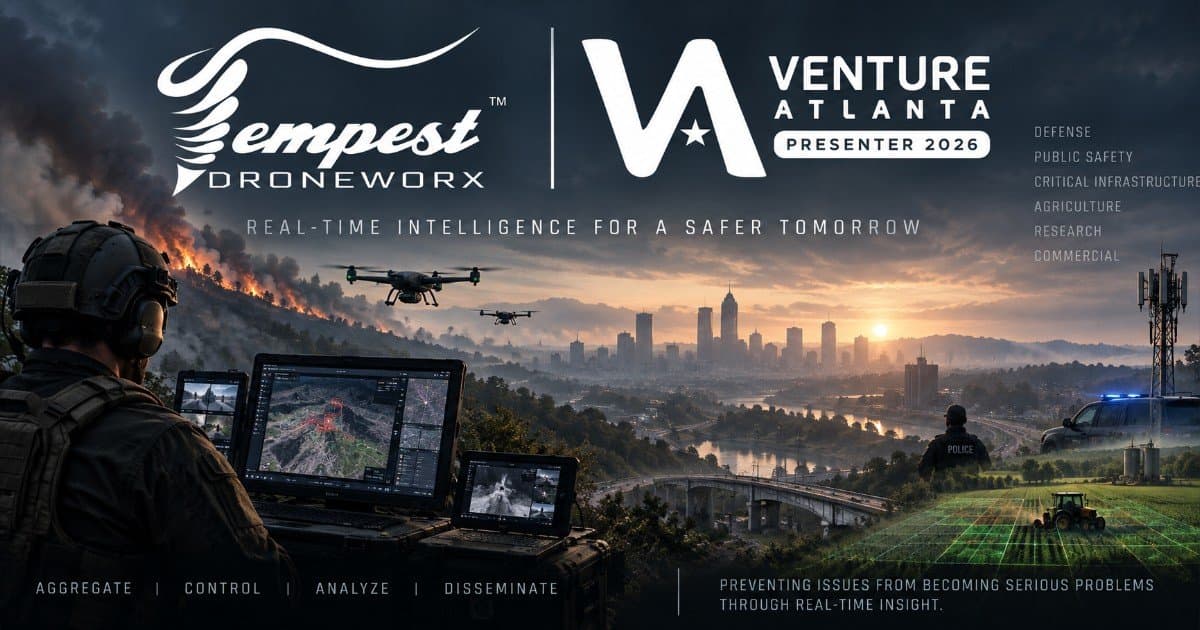Tempest Droneworx to Present at Venture Atlanta 2026, Highlighting Real-Time Intelligence Platform