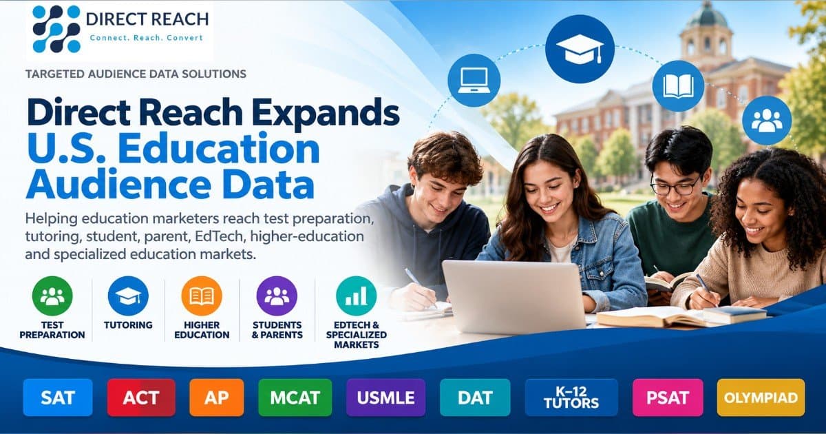 Direct Reach Expands U.S. Education Audience Data